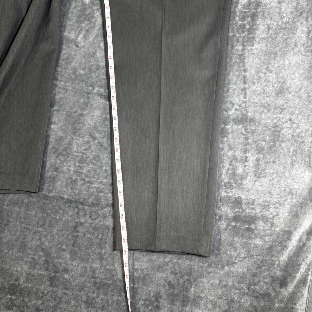Saddlebred Mens Gray Dress Pants Flat Front Trousers 40x29 10-10834 Business‎ - Picture 3 of 8